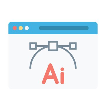 Adobe AI renkli vektör simgesi