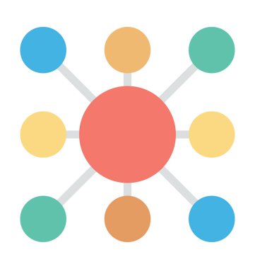 Ağ renkli vektör simgesi