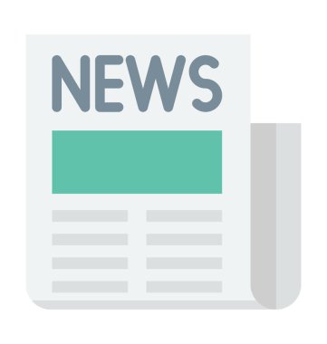 Vektör simge renkli gazete