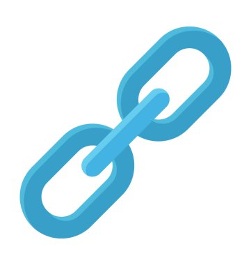 Renkli vektör simgesi bağlantı