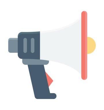 Megafon renkli vektör simgesi