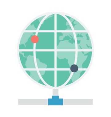 Siber renkli vektör simgesi