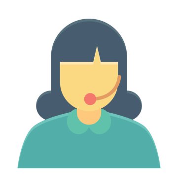 Müşteri hizmet renkli vektör simgesi