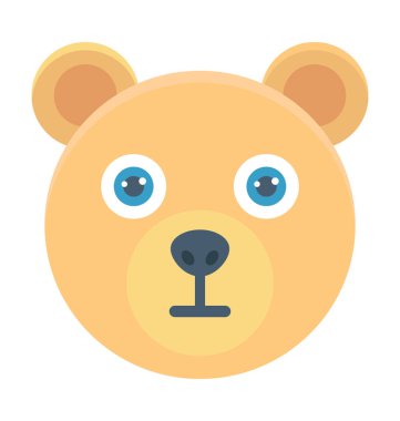 Renkli vektör simge ayı