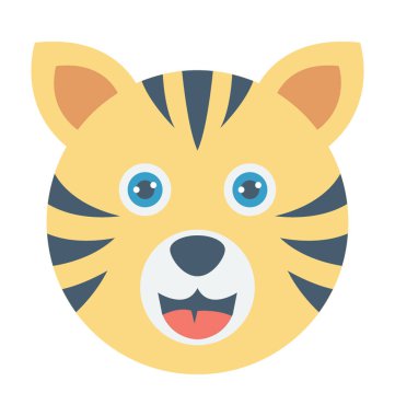 Kaplan renkli vektör simgesi