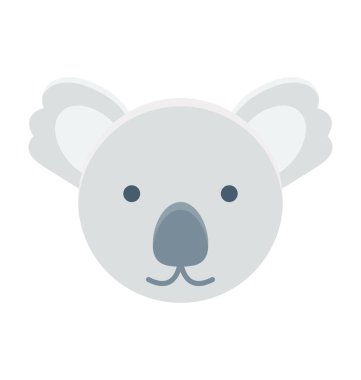 Renkli vektör simge ayı