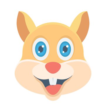 Tavşan renkli vektör simgesi