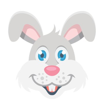 Tavşan renkli vektör simgesi