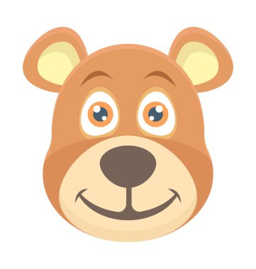 Renkli vektör simge ayı