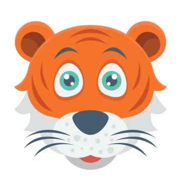 Kaplan renkli vektör simgesi