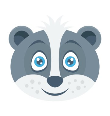 Renkli vektör simge ayı