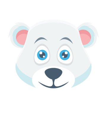 Renkli vektör simge ayı