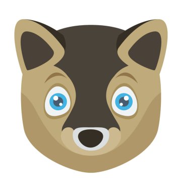 Fox renkli vektör simgesi