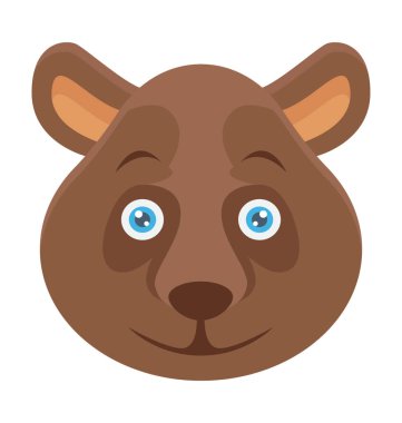 Renkli vektör simge ayı