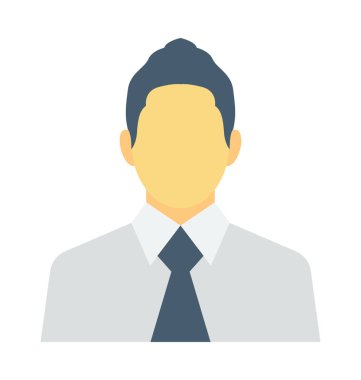 İşadamı renkli vektör simgesi