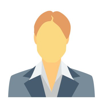 Sekreter renkli vektör simgesi