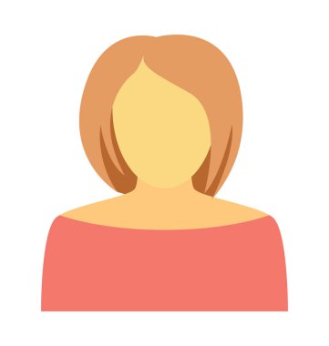 Resepsiyonist renkli vektör simgesi