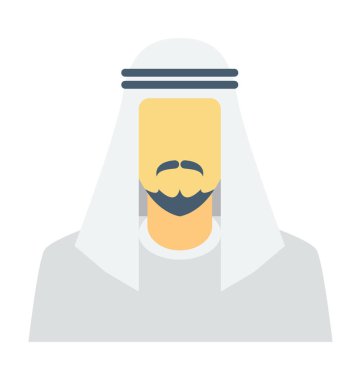 Arap renkli vektör simgesi