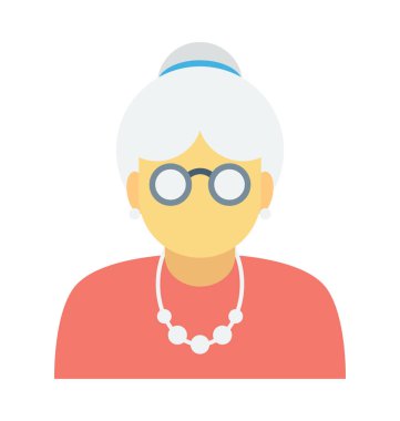 Dadı renkli vektör simgesi