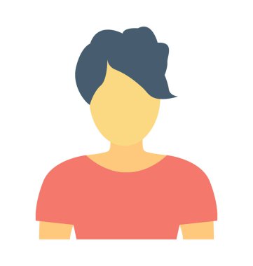 Bayan renkli vektör simgesi