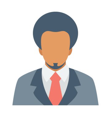 Muhasebeci renkli vektör simgesi