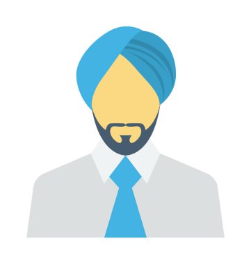 Sih bankacı renkli vektör simgesi