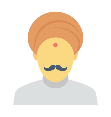 Hindu Avatar renkli vektör simgesi