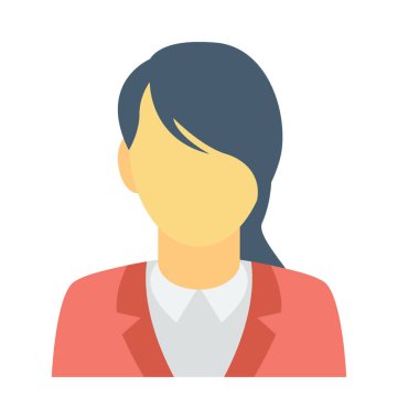 Sekreter renkli vektör simgesi