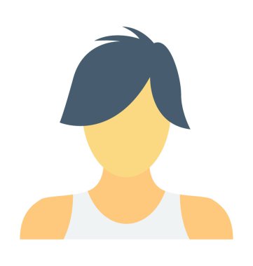 İngiliz kadın renkli vektör simgesi