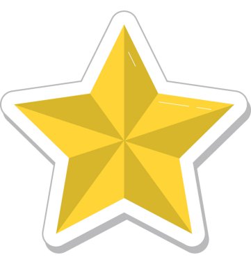 Renkli vektör yıldız simgesi 