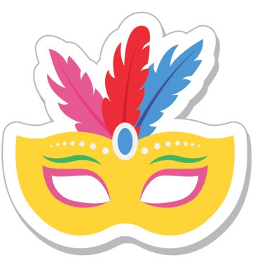 Karnaval renkli vektör simgesi 