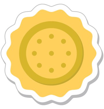 Tanımlama bilgisi renkli vektör simgesi