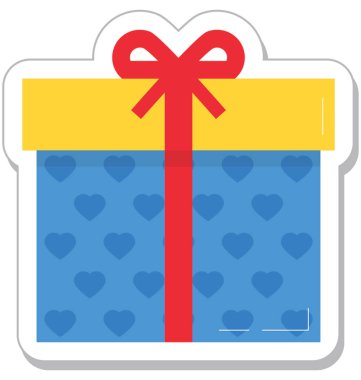Hediye renkli vektör simgesi 