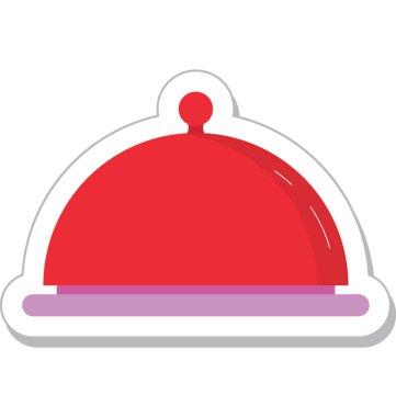 Tabağı renkli vektör simgesi