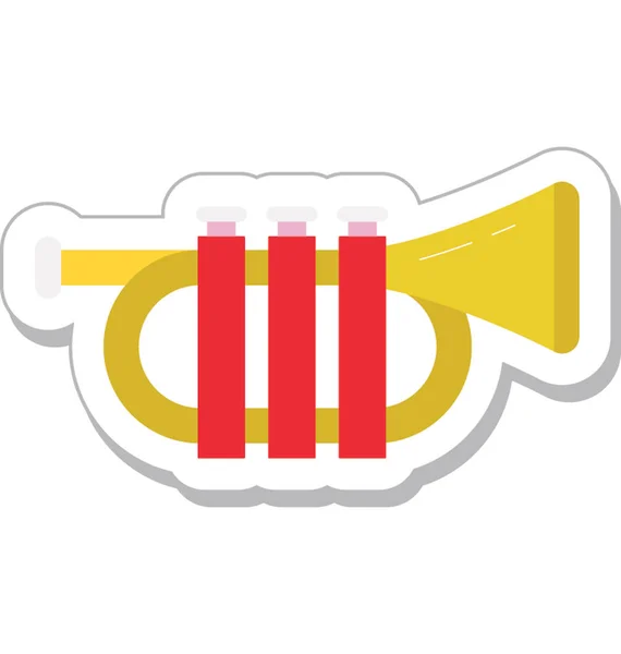 Tuba Vector Color Icono — Vector de stock