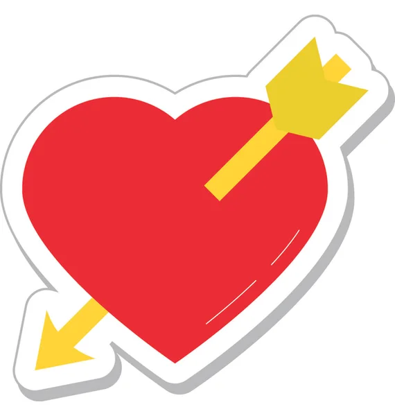 Corazón Roto Color Vector Icono — Archivo Imágenes Vectoriales