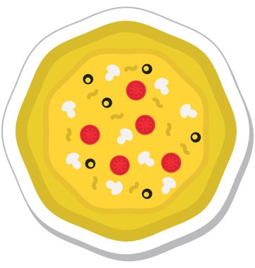 Bisküvi renkli vektör simgesi 