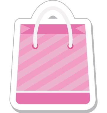 Alışveriş çantası renkli vektör simgesi 