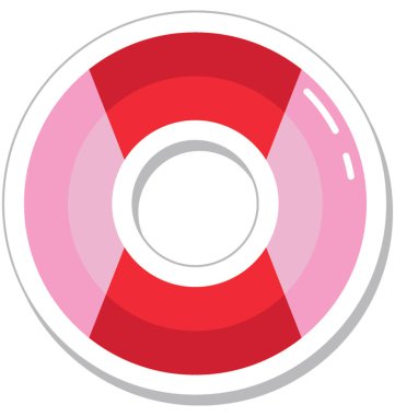 Hayat halka renkli vektör simgesi