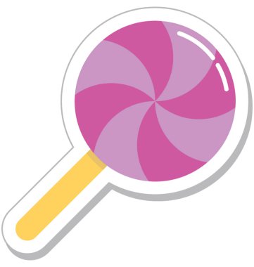 Lolipop renkli vektör simgesi