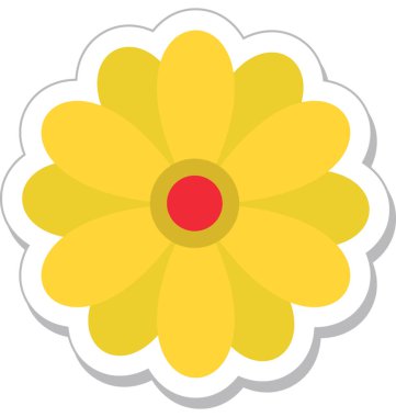 Çiçek renkli vektör simgesi