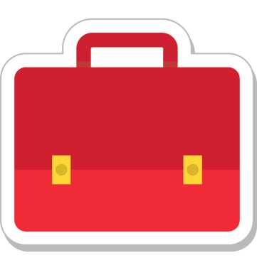 Evrak Çantası'nı renkli vektör simgesi