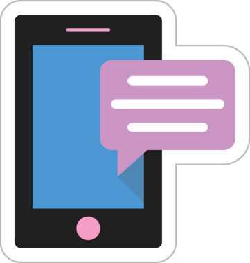 Renkli vektör simge sohbet