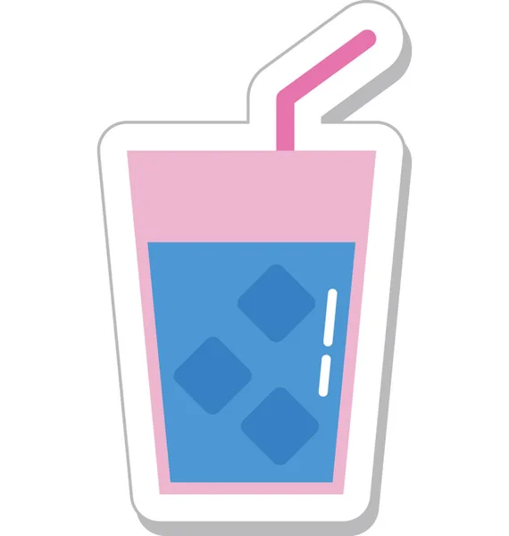 Lemonade Colored Vector Icon — Stock Vector