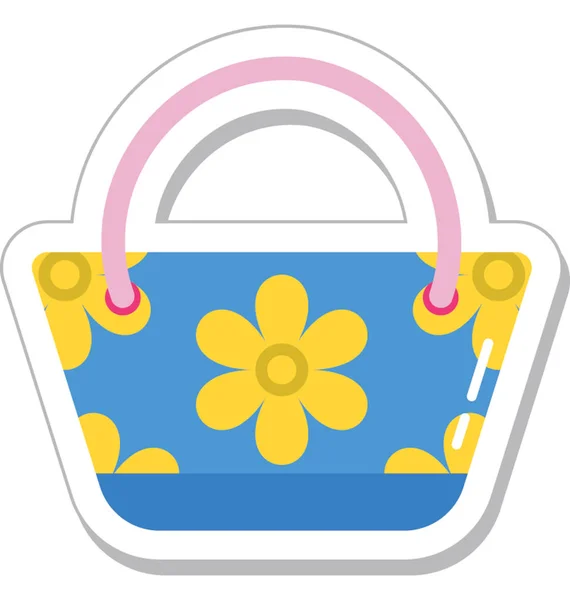 Handbag Colored Vector Icon — Stock Vector