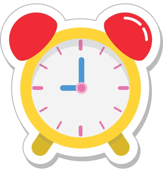 Alarm Colored Vector Icon — Stock Vector