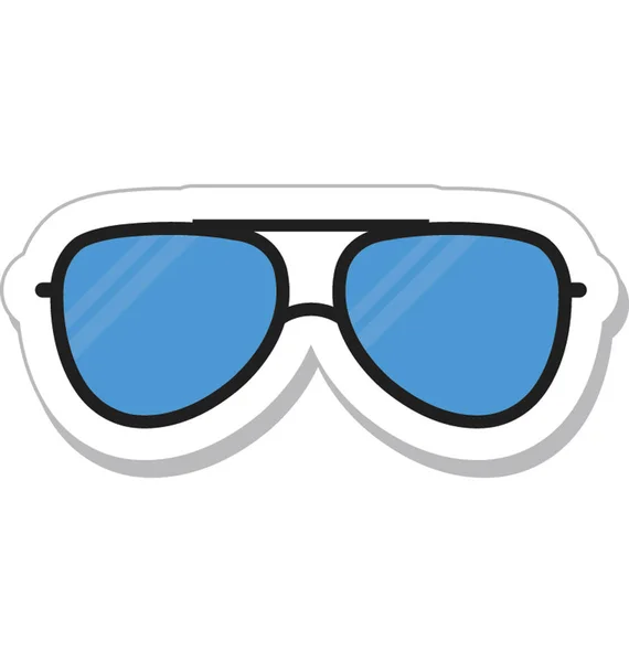 Óculos Sol Colorido Vetor Ícone — Vetor de Stock