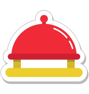 Tabağı renkli vektör simgesi