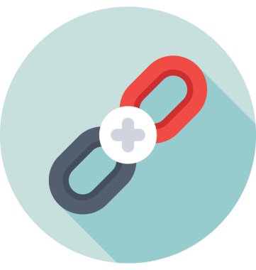 Renkli vektör simgesi bağlantı