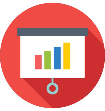 Flip chart renkli vektör simgesi